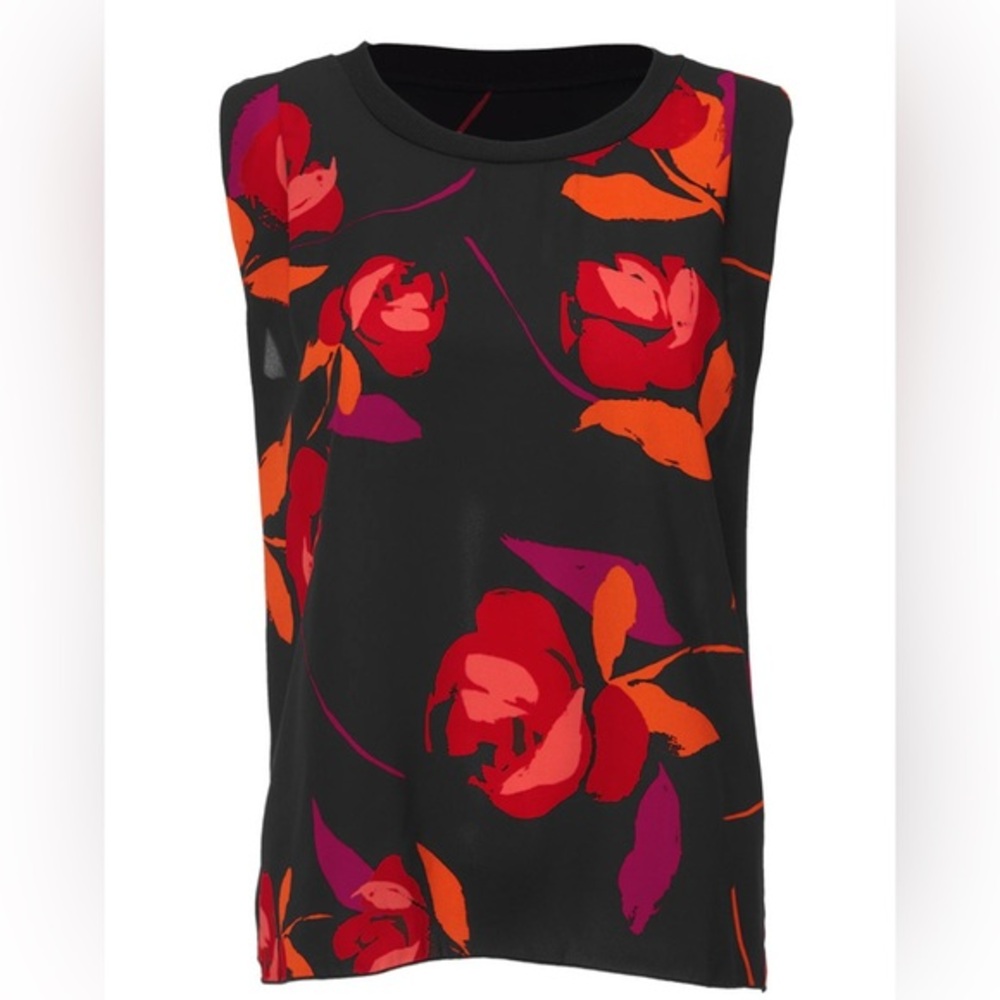CAbi FLORAL NEW COMPLETE TOP SLEEVELESS